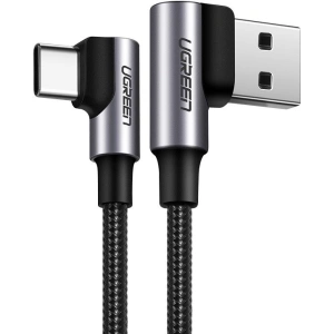 Hurtownia GSM - Cablul unghiular UGREEN US176 USB-A/USB-C Quick Charge 3.0 3A 0,5m gri - UGR1638 - {ean13} - Hurt