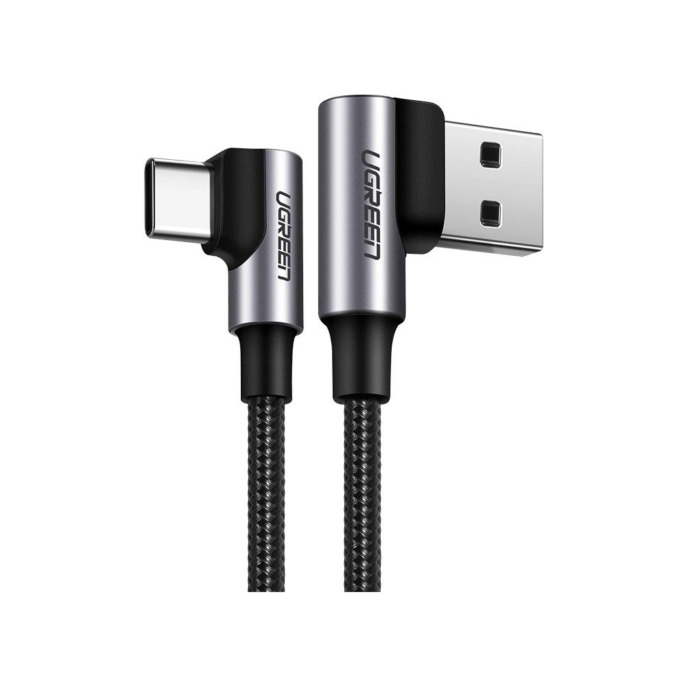 Hurtownia GSM - Cablul unghiular UGREEN US176 USB-A/USB-C Quick Charge 3.0 3A 0,5m gri - UGR1638 - {ean13} - Hurt