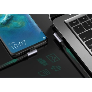 Hurtownia GSM - Kabel kątowy UGREEN US176 USB-A/USB-C Quick Charge 3.0 3A 0,5m szary - UGR1638 - {ean13} - Hurt