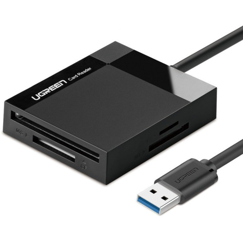Ugreen Distributor - 6957303802852 - UGR1639 - UGREEN CR125 USB 3.0 Card reader SD/microSD/CF/MS black - B2B homescreen