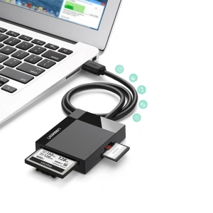 Hurtownia GSM - UGREEN CR125 USB 3.0 SD/microSD/CF/MS kártyaolvasó fekete - UGR1639 - {ean13} - Hurt