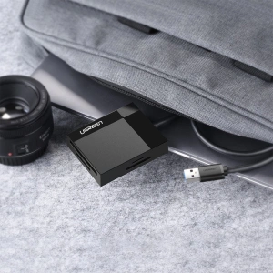 Hurtownia GSM - Cititor de carduri UGREEN CR125 USB 3.0 SD/microSD/CF/MS negru - UGR1639 - {ean13} - Hurt