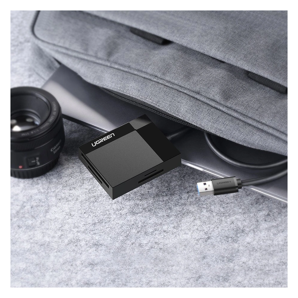 Hurtownia GSM - Čtečka karet UGREEN CR125 USB 3.0 SD/microSD/CF/MS černá - UGR1639 - {ean13} - Hurt