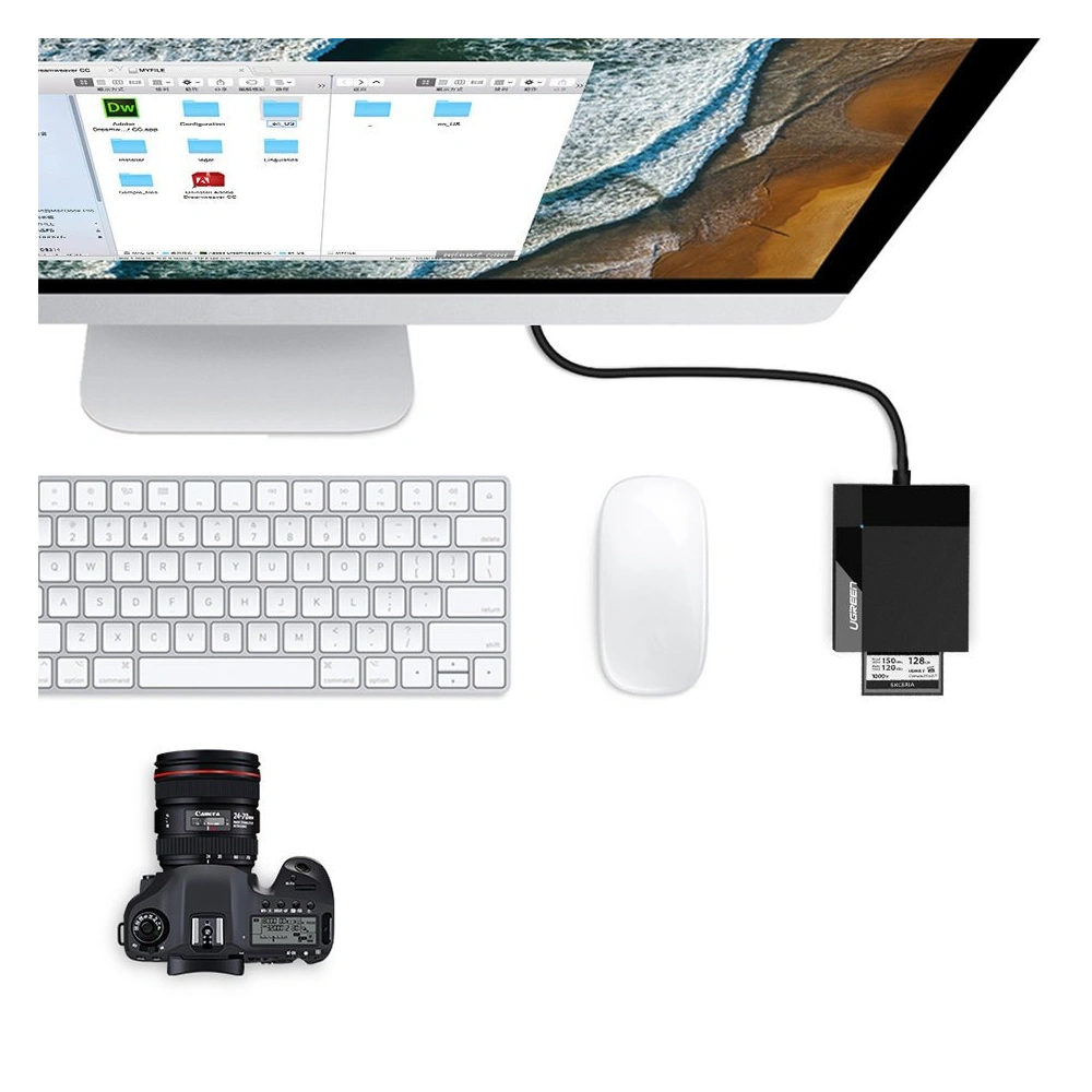 Hurtownia GSM - Čtečka karet UGREEN CR125 USB 3.0 SD/microSD/CF/MS černá - UGR1639 - {ean13} - Hurt