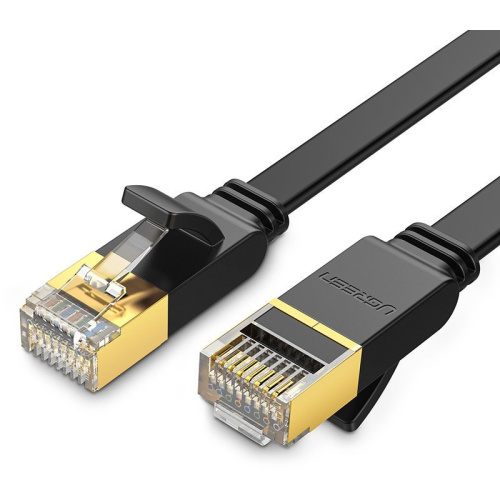 Ugreen Distributor - 6957303801435 - UGR1640 - UGREEN NW106 Ethernet Cable RJ45 Cat 7 STP LAN 10 Gbps 5m black - B2B homescreen