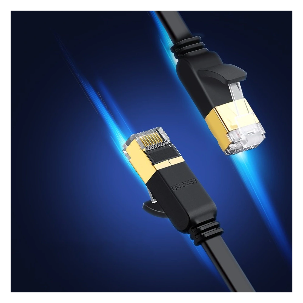 Hurtownia GSM - UGREEN NW106 Ethernet RJ45 Cat 7 STP LAN 10 Gbps 5m fekete hálózati kábel - UGR1640 - {ean13} - Hurt