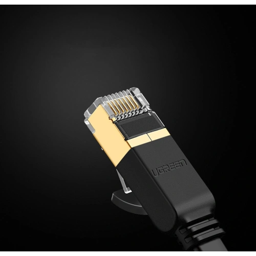 Kabel sieciowy UGREEN NW106 Ethernet RJ45 Cat 7 STP LAN 10 Gbps 5m czarny