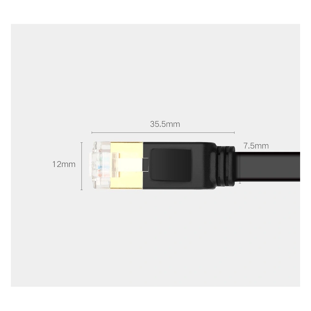 Hurtownia GSM - UGREEN NW106 Ethernet RJ45 Cat 7 STP LAN 10 Gbps 5m fekete hálózati kábel - UGR1640 - {ean13} - Hurt