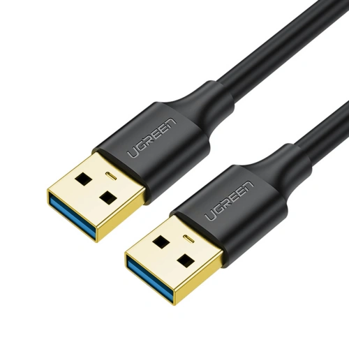 Kabel UGREEN US128 USB-A/USB-A USB 3.0 5Gb/s 0.5m czarny