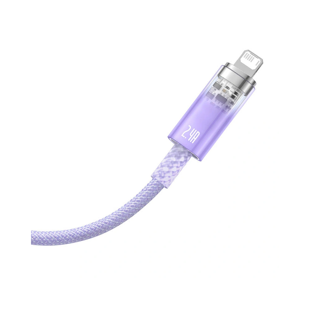 Hurtownia GSM - Cablul Baseus Explorer Series USB-A/Lightning 2m 2.4A (violet) - BSU4317 - {ean13} - Hurt