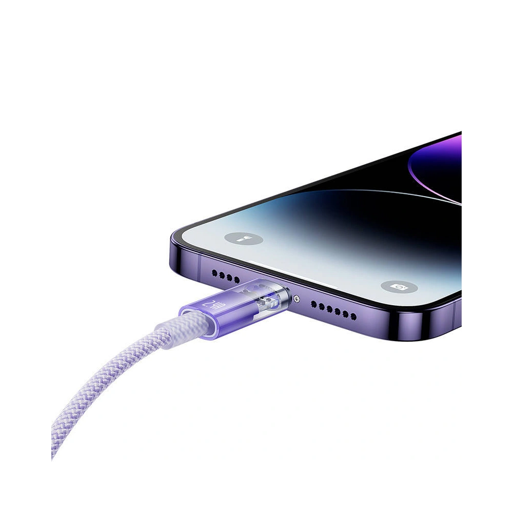 Hurtownia GSM - Cablul Baseus Explorer Series USB-A/Lightning 2m 2.4A (violet) - BSU4317 - {ean13} - Hurt