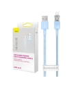 Cablul Baseus Explorer Series USB-A/Lightning 2m 2.4A (albastru)