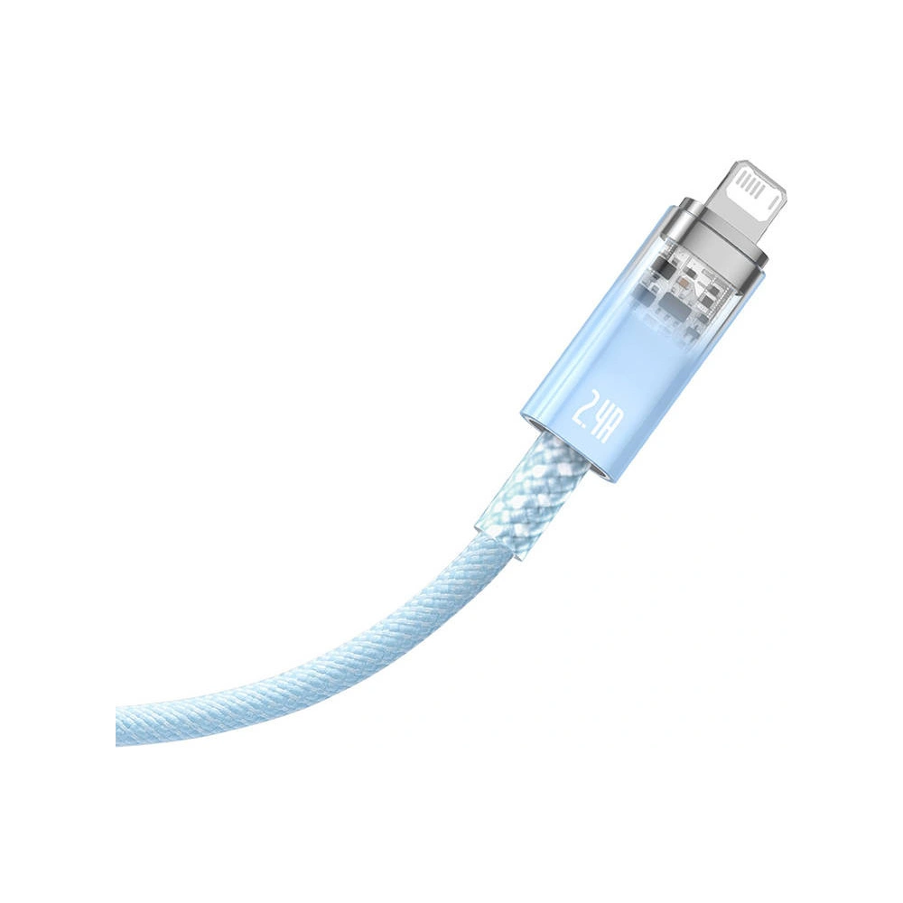 Hurtownia GSM - Cablul Baseus Explorer Series USB-A/Lightning 2m 2.4A (albastru) - BSU4318 - {ean13} - Hurt