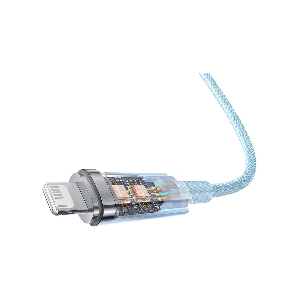 Hurtownia GSM - Cablul Baseus Explorer Series USB-A/Lightning 2m 2.4A (albastru) - BSU4318 - {ean13} - Hurt