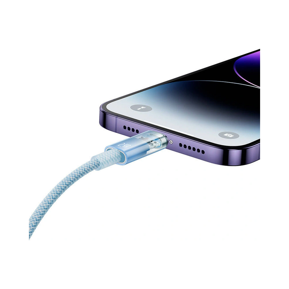 Hurtownia GSM - Cablul Baseus Explorer Series USB-A/Lightning 2m 2.4A (albastru) - BSU4318 - {ean13} - Hurt