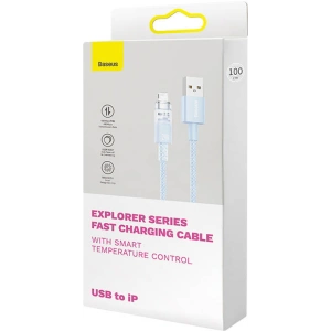 Kabel Baseus Explorer Series USB-A/Lightning 2m 2.4A (niebieski)