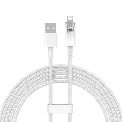 Kabel Baseus Explorer Series USB-A/Lightning 2m 2.4A (biały)