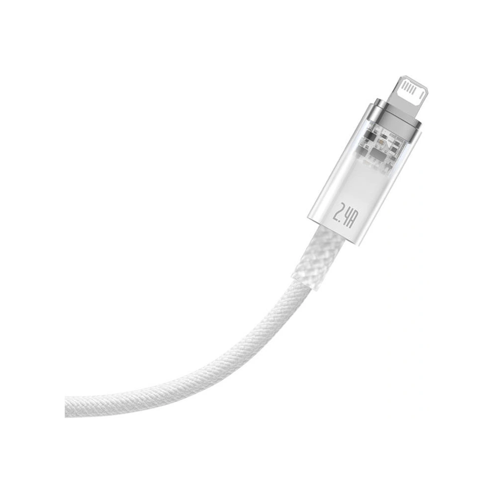 Hurtownia GSM - Cablul Baseus Explorer Series USB-A/Lightning 2m 2.4A (alb) - BSU4319 - {ean13} - Hurt