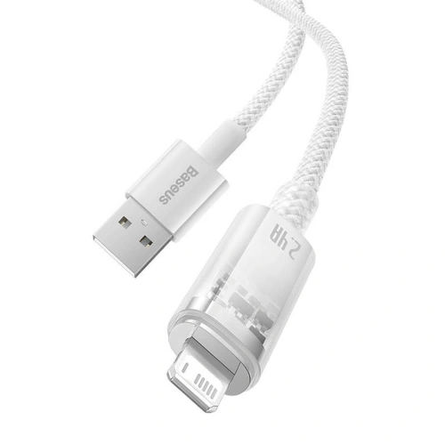 Kabel Baseus Explorer Series USB-A/Lightning 2m 2.4A (biały)