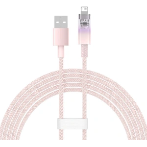 Kabel Baseus Explorer Series USB-A/Lightning 2m 2.4A (różowy)