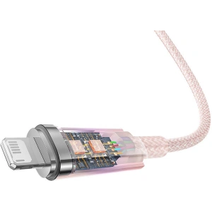 Kabel Baseus Explorer Series USB-A/Lightning 2m 2.4A (różowy)