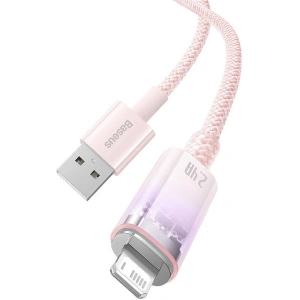 Kabel Baseus Explorer Series USB-A/Lightning 2m 2.4A (różowy)