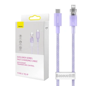 Kabel Baseus Explorer Series USB-C/Lightning 1m 20W (lila)