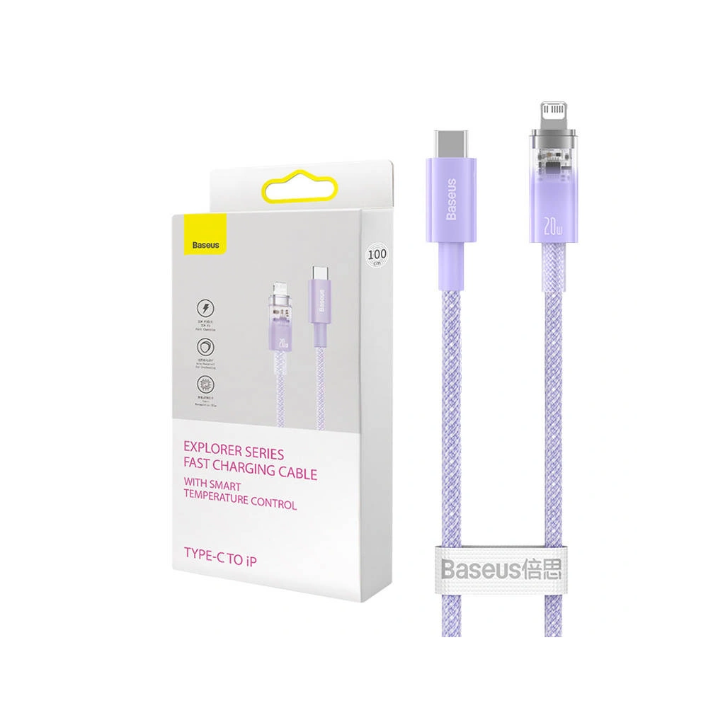 Hurtownia GSM - Cablul Baseus Explorer Series USB-C/Lightning 1m 20W (mov) - BSU4321 - {ean13} - Hurt