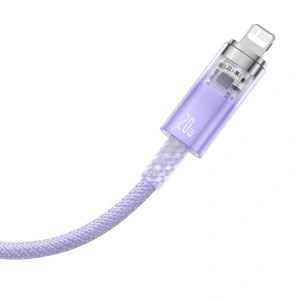 Kabel Baseus Explorer Series USB-C/Lightning 1m 20W (lila)