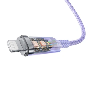 Kabel Baseus Explorer Series USB-C/Lightning 1m 20W (lila)