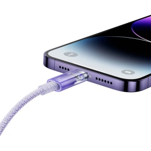 Kabel Baseus Explorer Series USB-C/Lightning 1m 20W (lila)