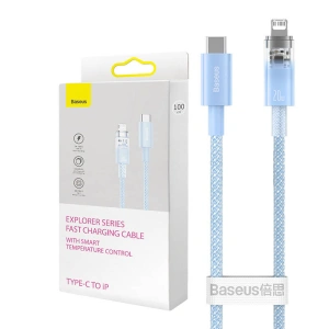 Kabel Baseus Explorer Series USB-C/Lightning 1m 20W (blau)