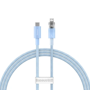 Kabel Baseus Explorer Series USB-C/Lightning 1m 20W (blau)