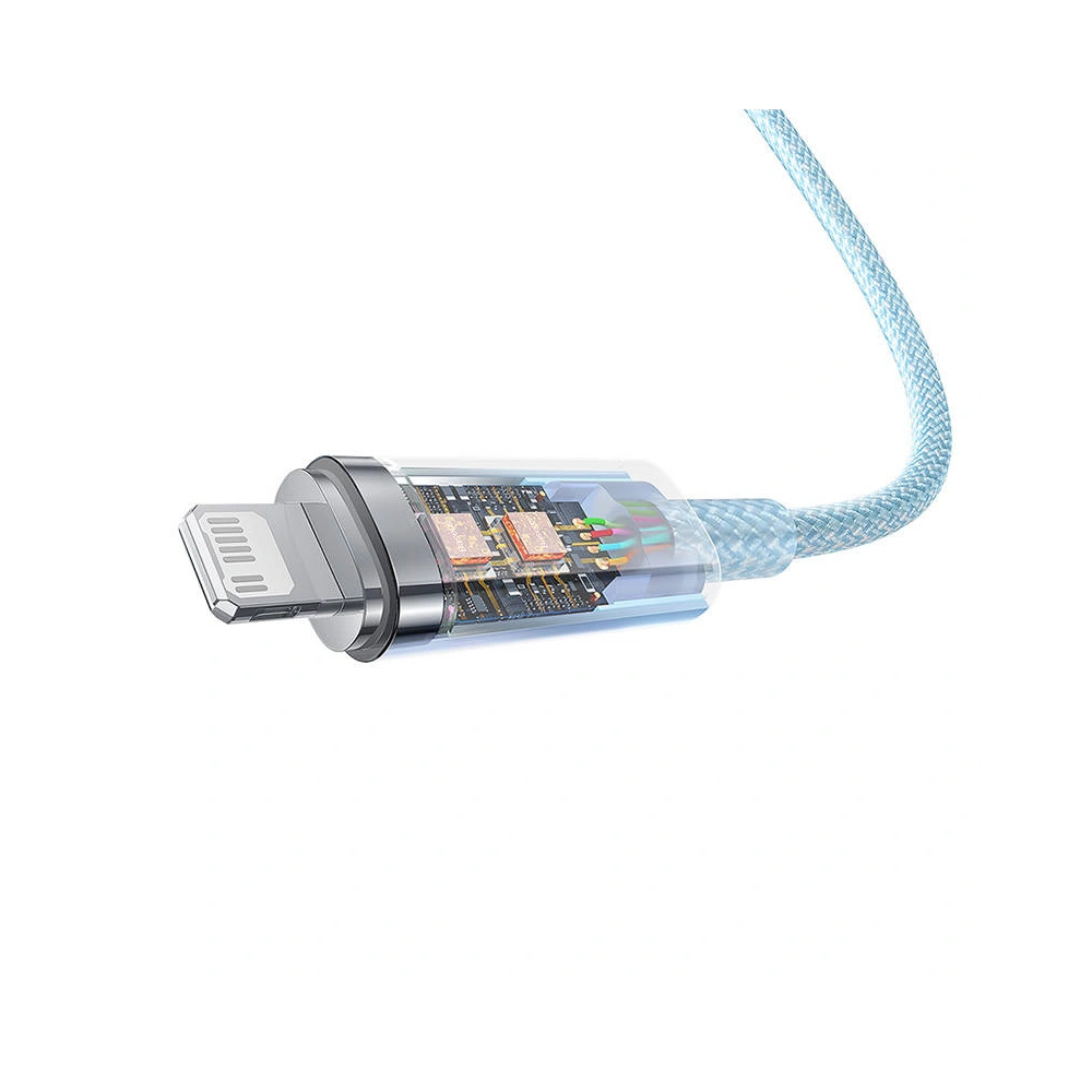 Hurtownia GSM - Cablu Baseus Explorer Series USB-C/Lightning 1m 20W (albastru) - BSU4322 - {ean13} - Hurt