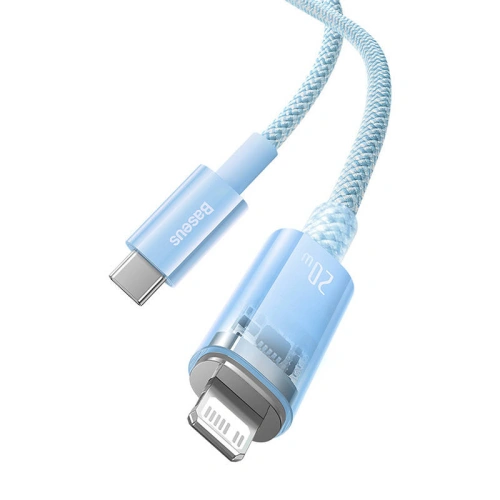 Kabel Baseus Explorer Series USB-C/Lightning 1m 20W (niebieski)