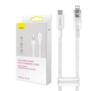 Kabel Baseus Explorer Series USB-C/Lightning 1m 20W (weiß)