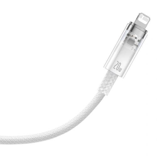 Kabel Baseus Explorer Series USB-C/Lightning 1m 20W (biały)