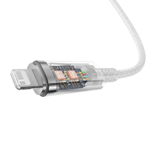 Kabel Baseus Explorer Series USB-C/Lightning 1m 20W (weiß)