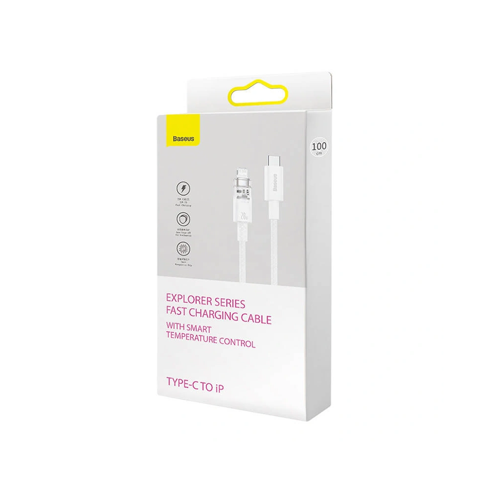 Hurtownia GSM - Kabel Baseus Explorer Series USB-C/Lightning 1m 20W (weiß) - BSU4323 - {ean13} - Hurt