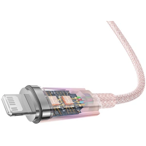 Kabel Baseus Explorer Series USB-C/Lightning 1m 20W (rosa)
