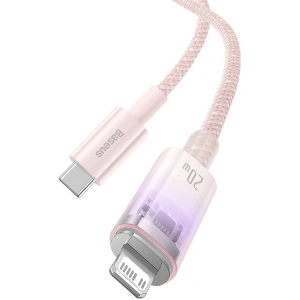 Kabel Baseus Explorer Series USB-C/Lightning 1m 20W (rosa)