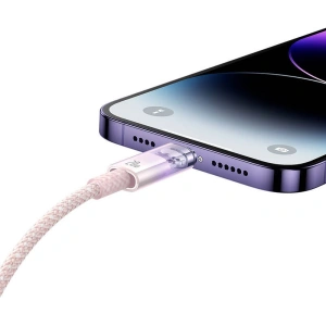 Kabel Baseus Explorer Series USB-C/Lightning 1m 20W (rosa)
