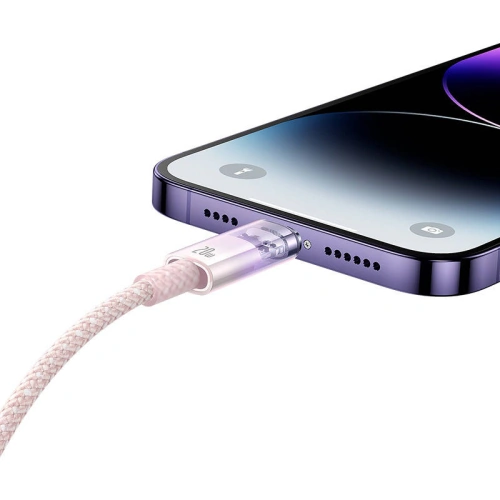 Kabel Baseus Explorer Series USB-C/Lightning 1m 20W (różowy)