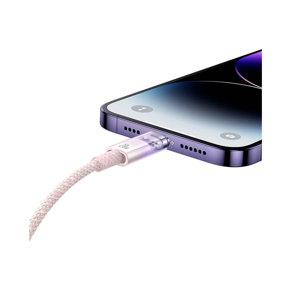 Hurtownia GSM - Cablul Baseus Explorer Series USB-C/Lightning 1m 20W (roz) - BSU4324 - {ean13} - Hurt