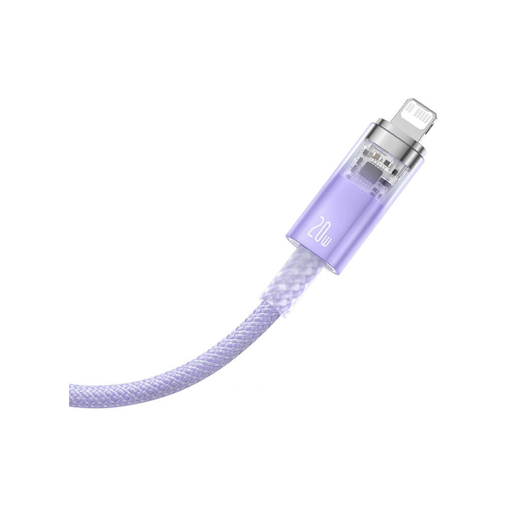Wholesale Baseus Explorer Series USB-C/Lightning Cable 2m 20W (purple) - BSU4325 - {ean13} - Hurt