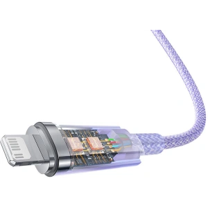 Kabel Baseus Explorer Series USB-C/Lightning 2m 20W (lila)