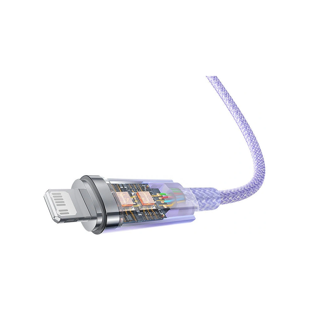 Wholesale Baseus Explorer Series USB-C/Lightning Cable 2m 20W (purple) - BSU4325 - {ean13} - Hurt