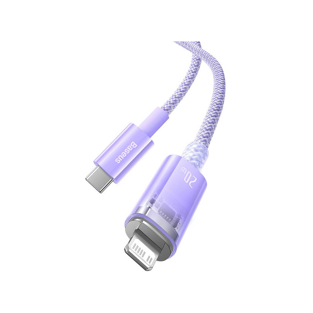 Wholesale Baseus Explorer Series USB-C/Lightning Cable 2m 20W (purple) - BSU4325 - {ean13} - Hurt