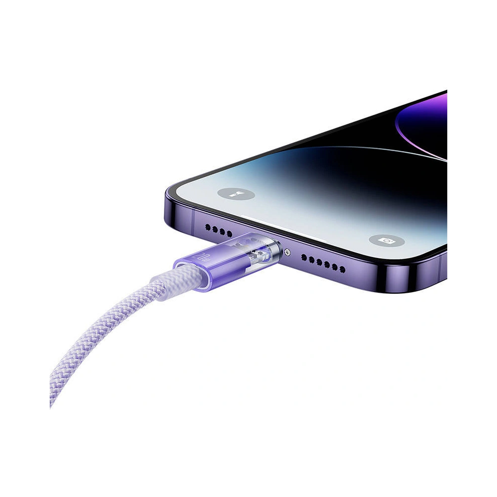Wholesale Baseus Explorer Series USB-C/Lightning Cable 2m 20W (purple) - BSU4325 - {ean13} - Hurt