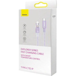 Kabel Baseus Explorer Series USB-C/Lightning 2m 20W (lila)